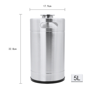 New Flat Bottom Stainless Steel Nitro Coffee Soda <strong>Keg</strong> 5l Empty <strong>Beer</strong> <strong>Kegs</strong> - Product Image 5