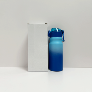 18oz-550ml gradient stainless steel water <b>bottle</b> with straw custom tumbler 18/10 stainless steel water <b>bottle</b> - Product Image 6