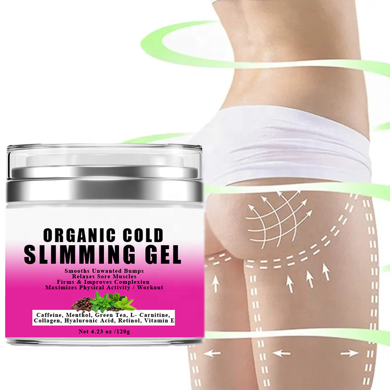 Private Label Gewichtsverlies Crème Taille Afslanken Koude Gel Vetverbranding Slanke Gel Anti Cellulite Crème Met Met Groene Thee cafeïne