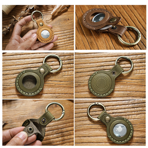 ที่ใส่เคสแอร์แท็กหนังแท้ใหม่ล่าสุดสำหรับ Apple Airtag พวงกุญแจสัตว์เลี้ยงปลอกคอแมวสุนัข - Product Image 3