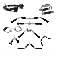Accessoires d'équipement de fitness multifonctionnels Poignée en acier pour triceps Corde en forme de V Barre de traction latérale Power Rack Accessoires de squat