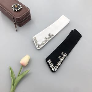 피터팬 넥클리스 칼라 여성용 스타일리시 탈부착 가능한 라인스톤 반셔츠 블라우스 가짜 칼라 초커 - Product Image 4