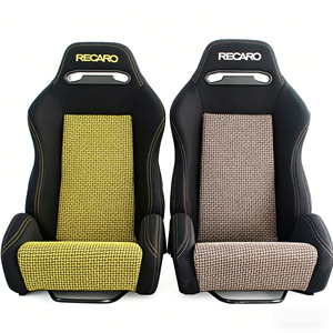Siège <span class=keywords><strong>de</strong></span> <span class=keywords><strong>voiture</strong></span> sport RE03 OEM, best-seller, en cuir, pliable, modèle RECARO original 5416, fibre <span class=keywords><strong>de</strong></span> carbone, cuir PU, velours, PVC - Product Image 6