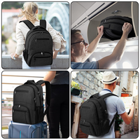 Sac à dos pour ordinateur portable de 15 pouces à grande capacité pour homme avec logo personnalisé, adapté aux déplacements professionnels, résistant à l'eau, pour les voyages de loisirs