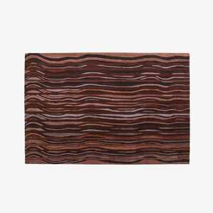 พรมขนแกะนิวซีแลนด์ทอมือ – ลายคลื่นนามธรรม - Product Image 2