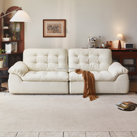 111253 Quanu Canapé Modulaire en Tissu Effet Nuage, Siège Capitonnée, Canapé Moderne Taille Personnalisable pour Projets Résidentiels/Hôteliers