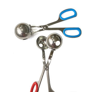 Manjia เครื่องทำลูกชิ้นสเตนเลสสตีล304,ที่ตัก<span class=keywords><strong>ลูกชิ้น</strong></span>พร้อมที่จับกันลื่นสำหรับทำ<span class=keywords><strong>ลูกชิ้น</strong></span> DIY สำหรับห้องครัว - Product Image 2