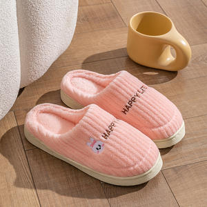 Pantuflas de Conejito de Peluche con Plataforma, Diseño Nuevo, Antideslizantes, para Mujer, Pantuflas de Casa, Pantuflas de Osito de Peluche - Product Image 4