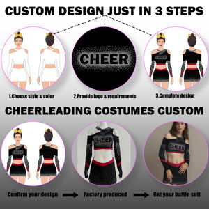 Conjuntos de uniformes de <span class=keywords><strong>porristas</strong></span> <span class=keywords><strong>para</strong></span> chicas personalizados, OEM, vestido deportivo sublimado <span class=keywords><strong>para</strong></span> Club Escolar, actuación de <span class=keywords><strong>porristas</strong></span>, Diseña tus propios deportes - Product Image 5