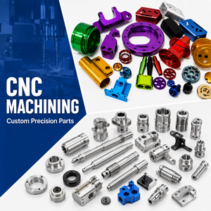 Pièces usinées CNC sur mesure, composants de précision en acier inoxydable et en aluminium, services d'usinage CNC OEM - Product Image 1
