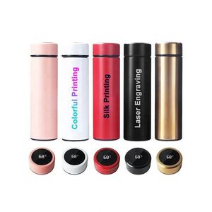 Custom Logo 500ml Smart LED Temperature Display Vacuum Flask, 304 Stainless Steel Business <b>Gift</b> <b>Set</b> - Product Image 2