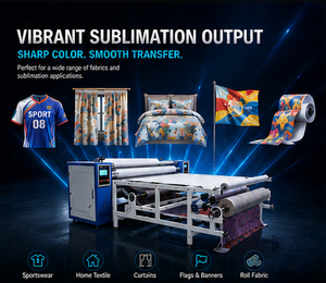 Manufacturer Automatic <b>Roller</b> Heat Press Machine for <b>Large</b> Sublimation on Garments - Product Image 4