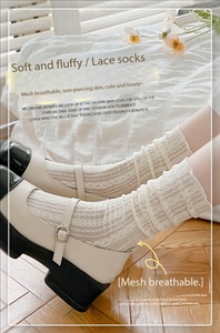 Chaussettes mi-mollet légères et douces de style Lolita japonais, style <span class=keywords><strong>écolière</strong></span>, pour le printemps/été - Product Image 3