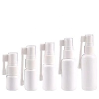 Bouteilles en plastique pharmaceutiques vides en HDPE/PET 5ml-60ml bouteilles de pulvérisation de brouillard de gorge nasale orale ambre pour usage liquide