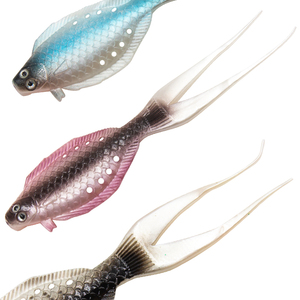 Esca da pesca con esca morbida per pesci piatti da 13.5cm 7g in Silicone - Product Image 6