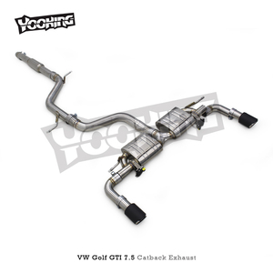 Escape Catback de rendimiento para VW <span class=keywords><strong>GOLF</strong></span> 7 7,5 MK7 MK7.5 <span class=keywords><strong>GTI</strong></span> 2,0 T 2014-2020 sistema de escape silenciador de tubo de escape de acero inoxidable - Product Image 6