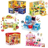 Ensemble de jeu DIY pour enfants, kits d'art en mousse 3D EPS avec accessoires de cuisine et de docteur en plastique