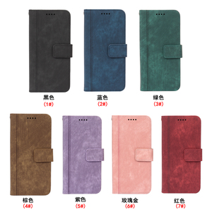 Étui portefeuille en cuir pour <span class=keywords><strong>iPhone</strong></span> 17 Air 15 Pro Max 16 Plus 14 13 17e 16e – Housse à rabat pratique pour regarder la télévision - Product Image 2