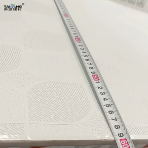 Plafonds suspendus en grille stratifiée en PVC de 60x60 7Mm d'épaisseur Plain 975 Pvc Gypse Dalles de Plafond Titen - Product Image 4