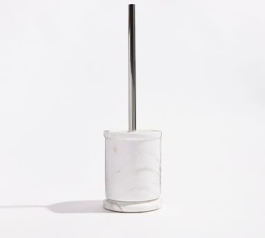 White Toilet Brush+Holder