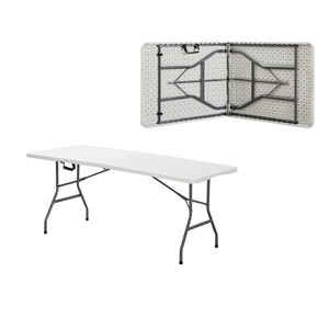 Table pliante rectangulaire en plastique HDPE légère de 6 pieds pour la vente en gros – Idéale pour hôtels, mariages, événements, restaurants, hôpitaux, entrées – <span class=keywords><strong>Location</strong></span> économique - Product Image 4