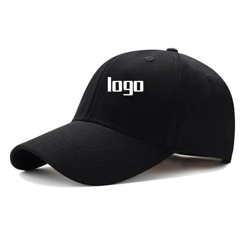 Özel Logo toptan yüksek kalite Unisex ayarlanabilir % 100% pamuk boş 6 Panel düz beyzbol şapkası