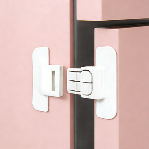 Refrigerator door closer, four-way lock, safety latch, drill-free universal <b>sliding</b> door and <b>drawer</b> lock, child safety lock - Product Image 1