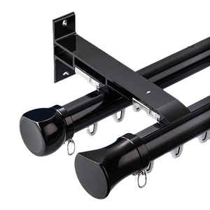 Aleación de aluminio de montaje lateral duradera de lujo ligero moderno 6m silencioso para barra de cortina con riel romano e invisible deslizante - Product Image 5