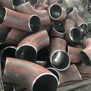 Ansi b16.9/ASTM A234 LR 45/60/90/180 độ cong thép carbon đen khuỷu tay phụ kiện đường ống cỡ lớn - Product Image 3