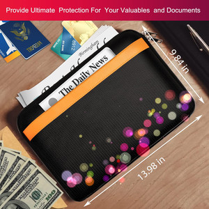 Carpeta de archivos expandible A4 con logotipo personalizado, organizador de acordeón ignífugo para recibos, cupones, dinero en efectivo, pasaporte, archivo duradero - Product Image 2