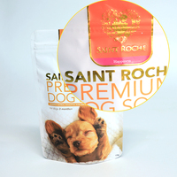 Sacs d'emballage alimentaire écologiques personnalisés en polyéthylène, petits sacs à fermeture éclair pour aliments pour animaux de compagnie