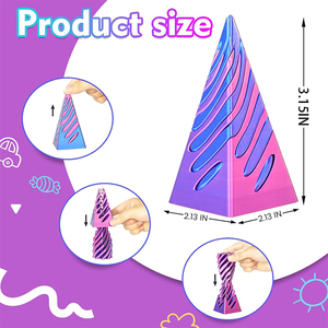 Không thể kim tự tháp Passthrough điêu khắc 3D in xoắn ốc hình Nón Thần Tài đồ chơi cổ điển giải nén thủ công cho người lớn - Product Image 3