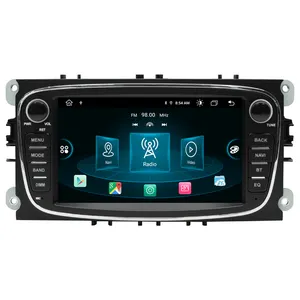 مشغل راديو Xonrich 2DIN بشاشة 7 بوصة تعمل باللمس للسيارة متعدد الوسائط لسيارة فورد فوكس ll 2008-2011 مزود بواي فاي ومشغل MP3 واندرويد