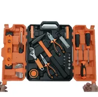 Ensemble d'outils mécaniques en acier inoxydable de qualité supérieure - 58 pièces - Kit de douilles SAE/métriques avec coffret rigide pour voitures américaines et australiennes - Utilisation en garage