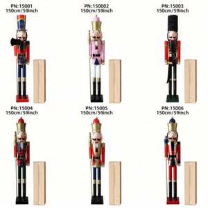 Figuras de Santa Claus al por Mayor, 1.2m, de Madera, con Forma Humana, Decoraciones Navideñas para el Hogar y Bares - Product Image 3