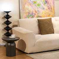 Ensemble de canapés en tissu crème de luxe moderne, canapé modulaire minimaliste pour salon, canapé nuage haut de gamme, mobilier confortable pour la maison, Baishangju