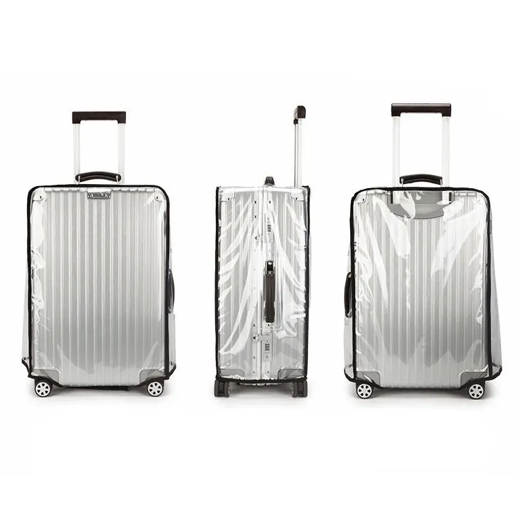 30s Thickness Waterproof Luggage Protector PVC Bag Dust Proof Travel Suitcase Transparent PVC Luggage Cover