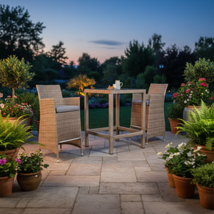 Leisure 3pcs Aluminum Frame Flat <b>Outdoor</b> Furniture <b>Bar</b> <b>Set</b> Balcony <b>Set</b> - Product Image 1