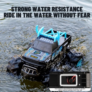 SJY-Q135 Voiture RC amphibie 4x4 tout-terrain, télécommandée, pour l'eau et la terre, voiture de course tout-terrain, camion étanche - Product Image 6