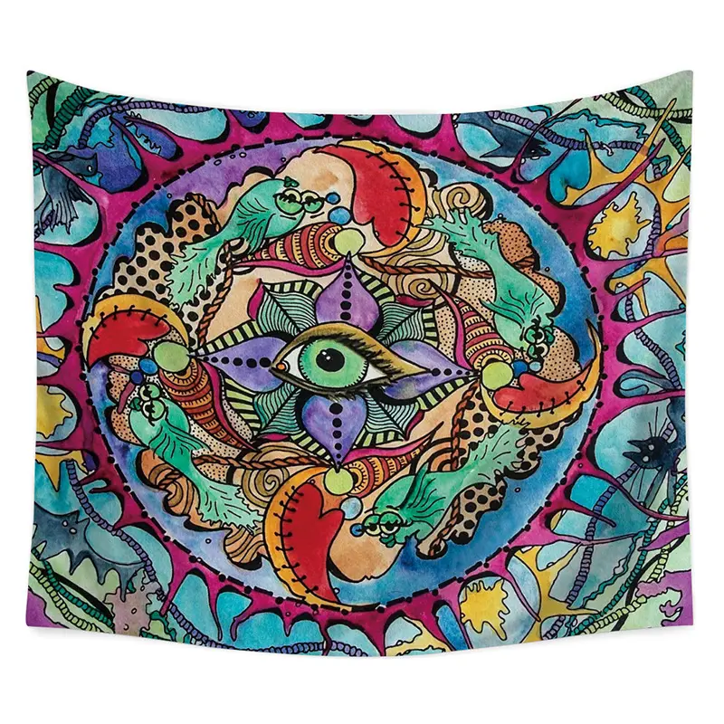 Customized Mushroom Forest Wall Hanging Tapestry Psychedelic Magic Wall Tapestry