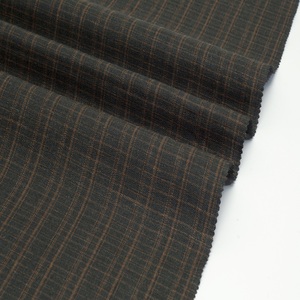 Tissu en <span class=keywords><strong>lin</strong></span> pur 100 % biologique en gros, texture riche, teint en fil, à <span class=keywords><strong>rayures</strong></span> et à carreaux, pour vêtements et robes - Product Image 2