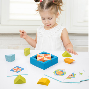 Juguetes Educativos Montessori para niños, rompecabezas creativo de madera en 3D para padres e hijos - Product Image 3