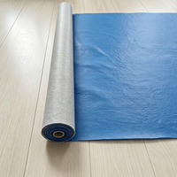 Protection de sol pour peintre en tissu non tissé recyclé résistant à l'usure avec film PE respirant et imperméable en rouleau pour la construction et la rénovation