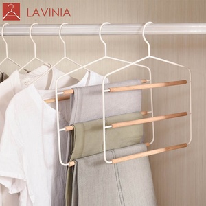 Iron wooden dangler for clothing storage hang tab for tent clothes - Product Image 6