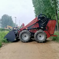 Hot Sale Land maschinen 23 PS Kompakt lader Mini Traktor montiert Graben fräse Anbaugeräte Lader
