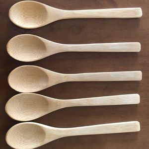 Juego de Cubiertos de Bambú de 20 cm, Cuchillo, Tenedor y Cuchara, Ecológico, para Camping - Product Image 2
