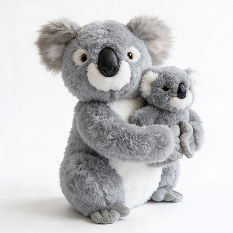 Holding the baby koala
