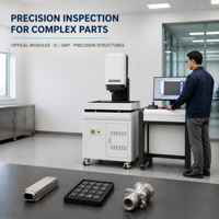 Solution personnalisée : Machine de mesure optique CNC avec zoom 18X-200X et objectif 4K pour l'inspection par lots de pièces plastiques découpées à l'emporte-pièce