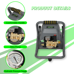 Máquina de Limpieza de Autos Portátil para el Hogar, 1450 PSI, 220 V, 2 KW, 10 LPM, Bomba de Agua a Alta Presión - Product Image 2