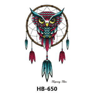 Tatuaje temporal personalizado, arte corporal, flor, atrapasueños - Product Image 6